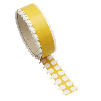 Dubbelzijdige kleefrondjes, tissue, permanent/permanent 10 mm | 1000 st