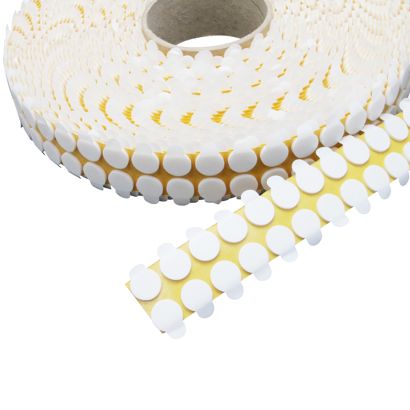 Dubbelzijdige kleefrondjes, PE-foam, 2 mm dik, sterk/sterk 15 mm | 2500 st