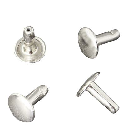 Dubbele holnieten, onderste deel (stift), dicht, type A, 9 mm kopdiameter 