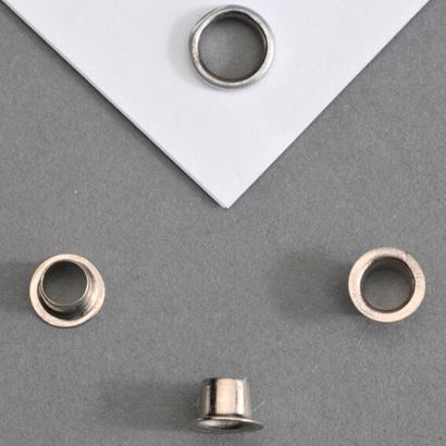 Flensringen/eyelets voor papier Nr. 24 - 4mm - 2,9mm  | vernikkeld 