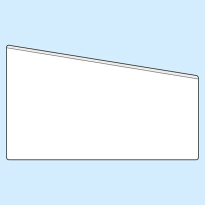 Insteekhoezen, zelfklevend 217 x 130/95 mm  | lange zijde  | zonder vulcapaciteit  | PP 