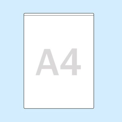 Insteekhoezen, zelfklevend A4  | korte zijde  | zonder vulcapaciteit  | PP 