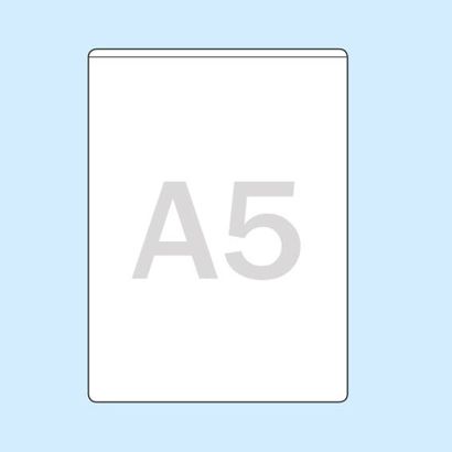 Insteekhoezen, zelfklevend A5  | korte zijde  | zonder vulcapaciteit  | PP 