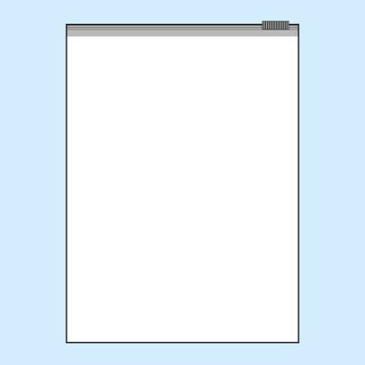 Zakjes met zipsluiting, PE-folie 75 µm | 320 x 440 mm 