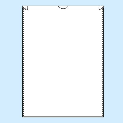 U-hoezen/etuis, 148 x 210 mm, korte zijde geopend, transparant 