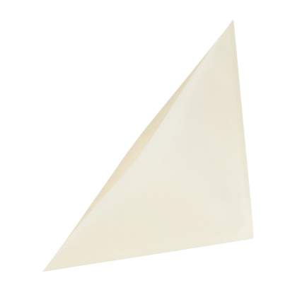 Driehoek insteekhoezen, zelfklevend, papier 100 x 100 mm | transparant