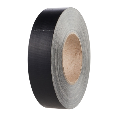 Premium tape op basis van textiel, mat zwart | 38 mm