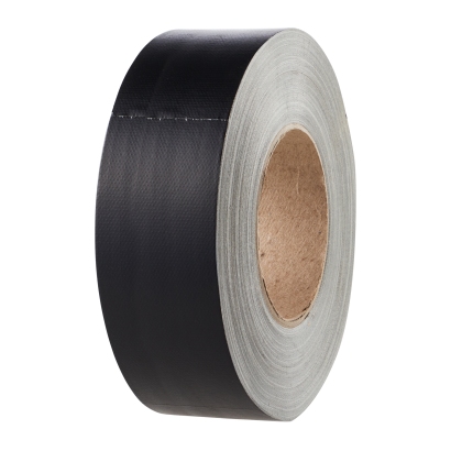 Premium tape op basis van textiel, mat zwart | 50 mm