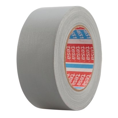 tesa 4651, Premium textieltape, geplastificeerd 50 mm | grijs