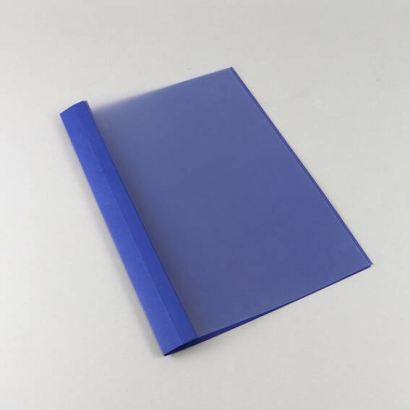 Oogjesmap A4, leerkarton, 65 vel, blauw | 6 mm