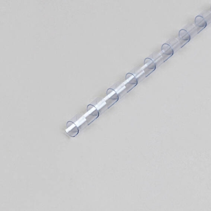 Plastic bindruggen A4, rond 6 mm | transparant