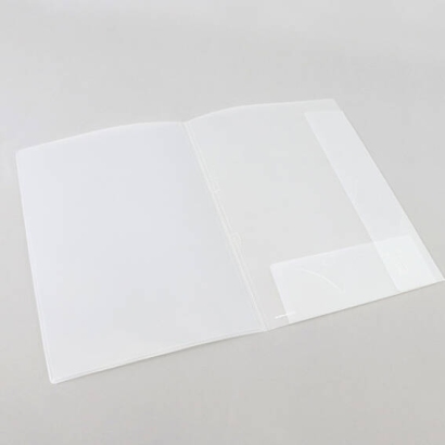 Offertemap A4, transparant insteekvak aan voorkant en CD-vakje, inhangoogjes, PP-Folie, mat transparant 