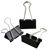 Foldback papierclips, zwart 41 mm