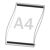Posterhoezen, hard PVC null | staand formaat