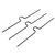 Kalenderhangers, extra grande zwart  | 150 mm