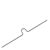 Kalenderhangers, extra grande zilver  | 150 mm