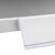 Prijsrail/scanrail NO, zelfklevend, 15° leeshoek 39 mm | 1000 mm | wit 