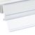 Prijsrail/scanrail TE voor Tegometal legborden 39 mm | 990 mm | transparant 