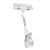 Sign-Clip met grote klem en prijskaarthouder, 5 cm verlenging, transparant 5 cm verlenging 