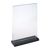 Magnetische T-standaard met zwarte voet A4 - 210 x 297 mm  | staand formaat 