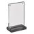 magnetische T-standaard met matzwarte voet A6 - 105 x 148 mm  | staand formaat 