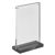 magnetische T-standaard met matzwarte voet A5 - 148 x 210 mm  | staand formaat 