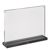 magnetische T-standaard met matzwarte voet A4 210 x 297 mm  | liggend formaat 