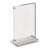 magnetische T-standaard met transparante, matte voet A6 - 105 x 148 mm  | staand formaat 