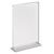 magnetische T-standaard met transparante, matte voet A4 - 210 x 297 mm  | staand formaat 