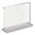 magnetische T-standaard met transparante, matte voet A5  | liggend formaat 
