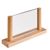 Tafelstandaard met 2 acrylpaten 100 x 150 mm 
