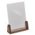 Tafelstandaard hout LignoLine A5  | staand formaat  | Notenhout|acryl (PMMA) 