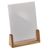 Tafelstandaard hout LignoLine A5  | staand formaat  | beukenhout|acryl (PMMA) 