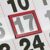 Datumwijzers, elasto met metalen splinten, rood, classic venster E3, 20 x 28 mm binnen, 26 x 35 mm buiten  | 300 mm 