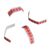 Sluitclip 33 mm | wit|rood 