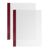 Omslag folie, SureBind Nobless met groef bordeaux|transparant 