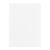 Kartonnen achterflap A4, linnenstructuur wit 