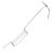Haken met draad metalen splint  | kleine haak 