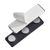 Magneet voor naambadges, zelfklevend 45 x 13 mm  | 3 magneetrondjes 
