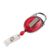 Badge jojo met bretelclip rood|transparant 