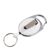 Uittrekbare sleutelhanger met clip wit 