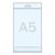 Plastic zakjes met eurosleuf en sluitstrook, OPP-folie 30 µm 155 x 215 mm 