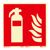Brandveiligheidsbord Brandblusser fotoluminescent, kunststof, ISO 7010 150 x 150 mm 