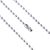 Kogelketting met sluiting 150 mm | 2.4 mm | zilver  |  