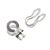 Ophangoogjes t.b.v. kogelketting, 3,2 mm, vernikkeld 3.2 mm
