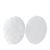 Klittenbandrondjes op vel, set van haak en lus 16 mm | wit  | Set - haak en lus  | 96 paar