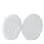Klittenbandrondjes op vel, set van haak en lus 33 mm | wit  | Set - haak en lus  | 96 paar