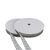 Klittenbandrondjes op rol, set haak & lus  | 16 mm | wit 