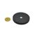 magneet met rubbercoating met cilindrisch boorgat 57 mm