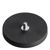Magneet met rubbercoating met schroefdraad zwart  | 43 mm | M4x6 mm 